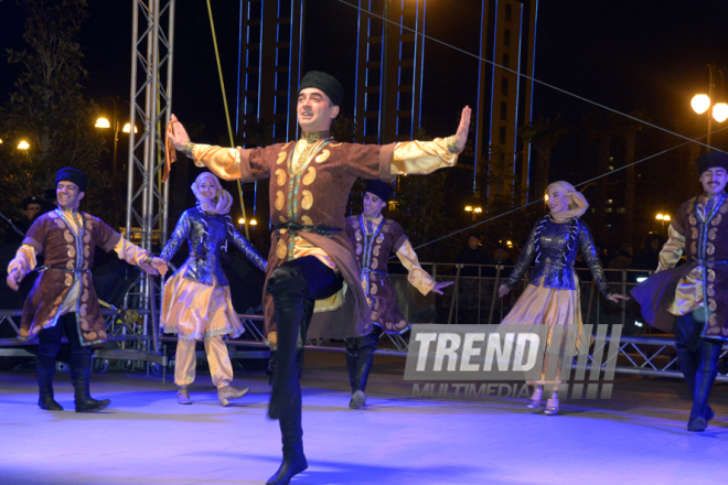 Baku celebrates last Novruz Tuesday. Azerbaijan, 15 match, 2016 